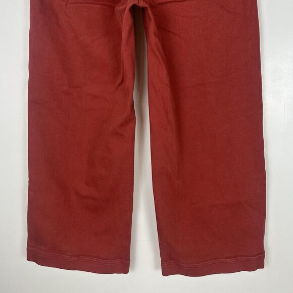 Everlane  Organic Cotton Wide Leg Pants 26.5" Size 10 Faded Red  High Rise - Picture 9 of 12